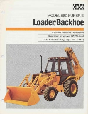 Backhoe Loaders Case 580 Super E 