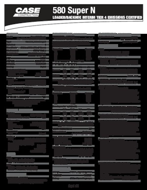 Backhoe Loaders Case 580 Super N