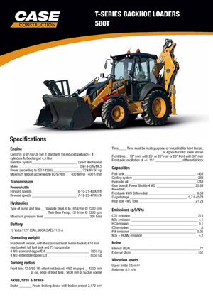 Backhoe Loaders Case 580T