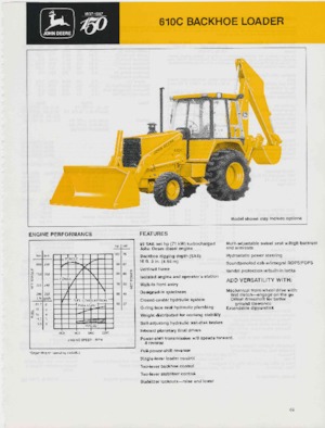 Backhoe Loaders John Deere Construction 610 C