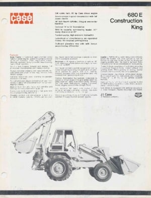 Backhoe Loaders Case 680 E