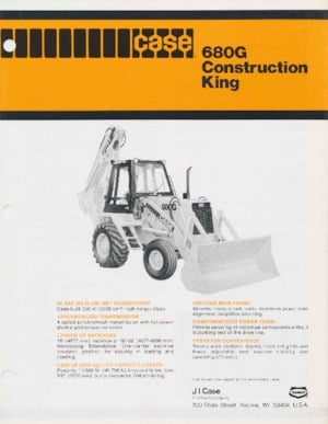 Backhoe Loaders Case 680 G