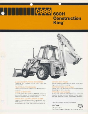 Backhoe Loaders Case 680 H