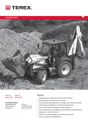 Iş makineleri Terex 880 SX