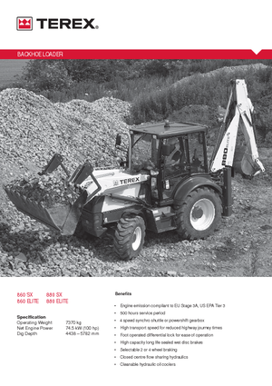 Backhoe Loaders Terex 880 elite