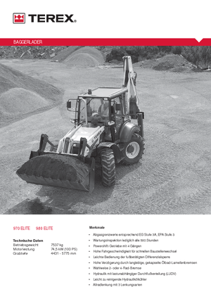 Iş makineleri Terex 980 elite