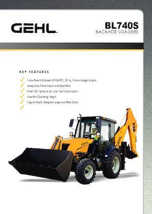 Backhoe Loaders Gehl BL 740S