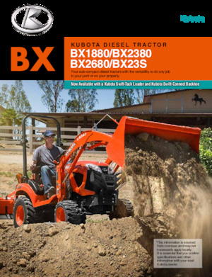Backhoe Loaders Kubota BX23S