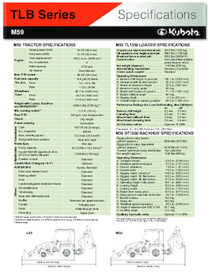 Backhoe Loaders Kubota M 59