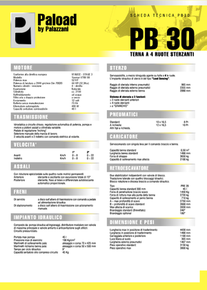 Iş makineleri Palazzani PB 30