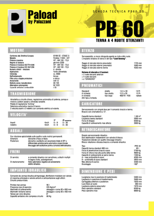 Iş makineleri Palazzani PV 60.2