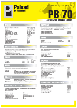 Iş makineleri Palazzani PB 70.2