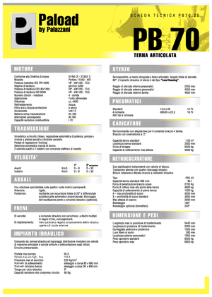 Iş makineleri Palazzani PB 70.2