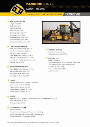 Iş makineleri PowerPlus PBL300S