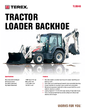 Backhoe Loaders Terex TLB 840