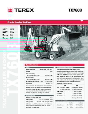 Backhoe Loaders Terex TX760 B