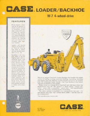Backhoe Loaders Case W-7 