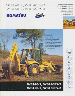 Backhoe Loaders Komatsu WB 140-2