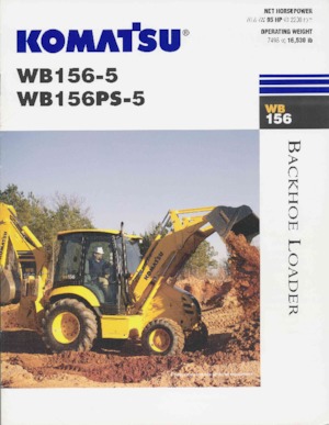 Backhoe Loaders Komatsu WB 156-5