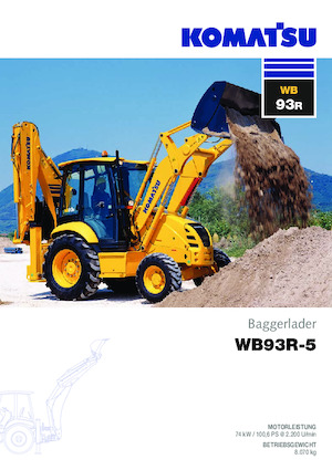 Backhoe Loaders Komatsu WB93R-5 