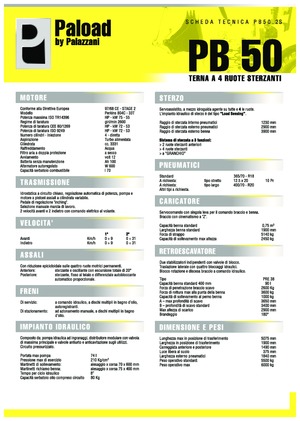 Iş makineleri Palazzani PB 50