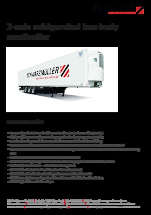 Box / Dry Van Semi Trailers Schwarzmüller 3-axle refrigerated box-body semitrailer