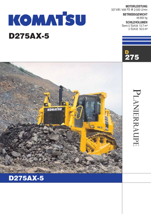 Buldozerler Komatsu D275AX-5E0