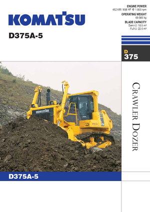 Buldozerler Komatsu D375A-5