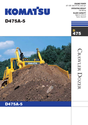 Buldozerler Komatsu D475A-5