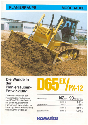 Bulldozers Komatsu D65PX-12