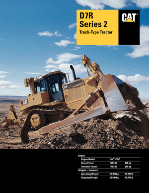 Bulldozers Caterpillar D7R XRU II
