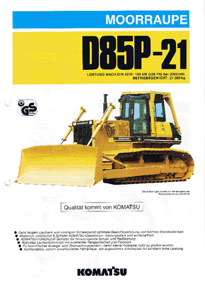 Buldozerler Komatsu D85P-21