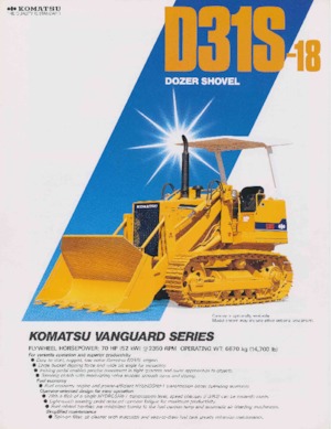Buldozerler Komatsu D31S-18