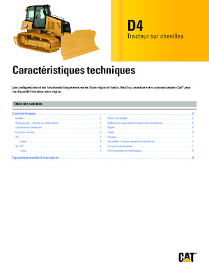 Bulldozers Caterpillar D4 LGP