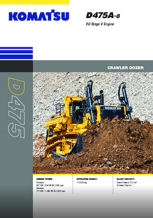 Bulldozers Komatsu D475A-8E0