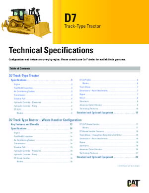 Buldozerler Caterpillar D7 LGP