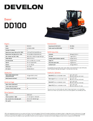 Bulldozers Develon DD100XL