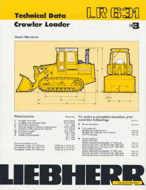 Buldozerler Liebherr LR 631 B