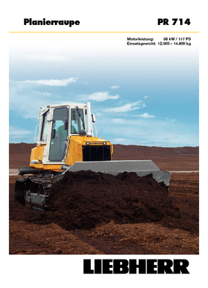 Bulldozers Liebherr PR 714 XL
