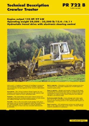Bulldozers Liebherr PR 722 B Litr.