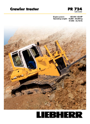 Buldozerler Liebherr PR 724 XL