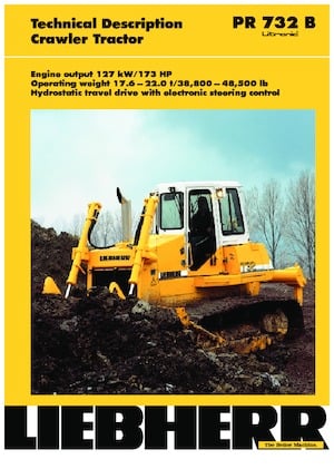 Bulldozers Liebherr PR 732 B Litr.