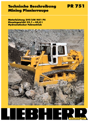 Buldozerler Liebherr PR 751