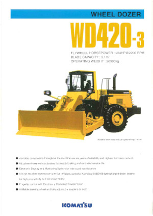 Tekerlekli dozer Komatsu WD420-3A