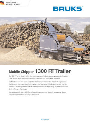 Wood Chippers Bruks 1300 RT