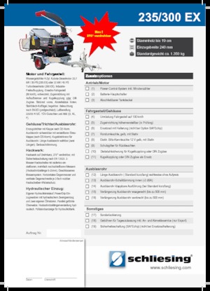 Ahşap parçalayıcılar Schliesing 300 EX