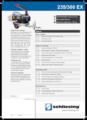 Ahşap parçalayıcılar Schliesing 300 EX