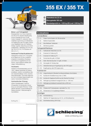 Wood Chippers Schliesing 355 EX