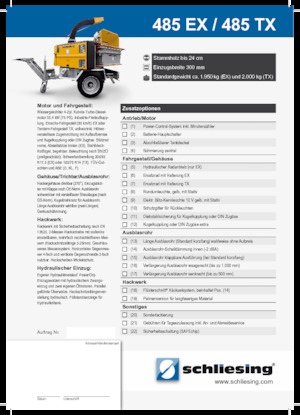 Ahşap parçalayıcılar Schliesing 485 TX