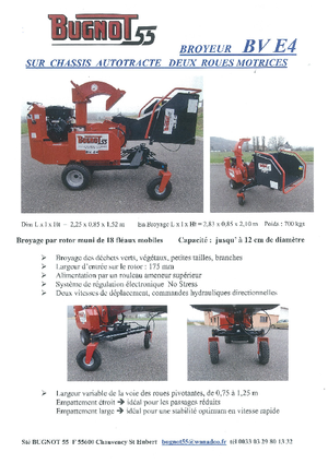 Ahşap parçalayıcılar Bugnot BV-E 4 PF